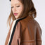 Apple Leather Bomber - Whiskey
