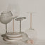 Crystal-Stemmed Wine Goblet  - Rose Quartz (2 Piece)