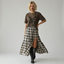 PRAIRIE MOON SKIRT — MONO PLAID