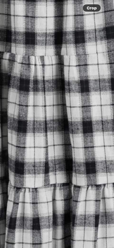 PRAIRIE MOON SKIRT — MONO PLAID
