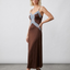 CHEAP THRILL SLIP  Chocolate + Powder Blue