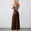 CHEAP THRILL SLIP  Chocolate + Powder Blue