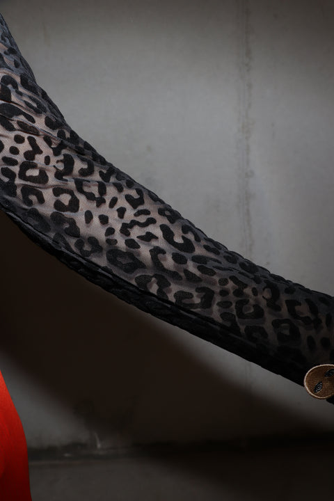 Leopard Lace Long Sleeve - Black
