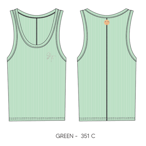 Greatfool Organic Cotton Tank - Zesty Lime