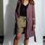 24/7 Quilted Trench - Blood Rose