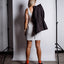 Certified Organic Cotton jersey Pinafore Dress - Smoke