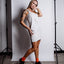 Certified Organic Cotton jersey Pinafore Dress - Smoke