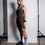Certified Organic Cotton Jersey Pinafore Dress - Heritage Black