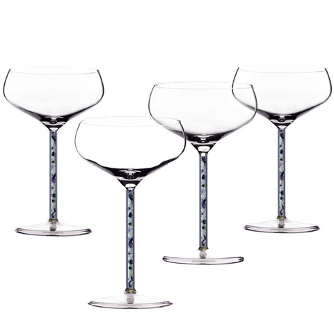 Champagne/ Cocktail Coupe - Prism (4 Piece)