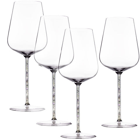Prism Crystal-stemmed Wine Glasses (4 Piece)