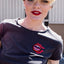 Lipstick Smear Tee - Heritage Black