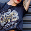 Snake Metal Tee - Heritage Black 100% Certified Organic Cotton
