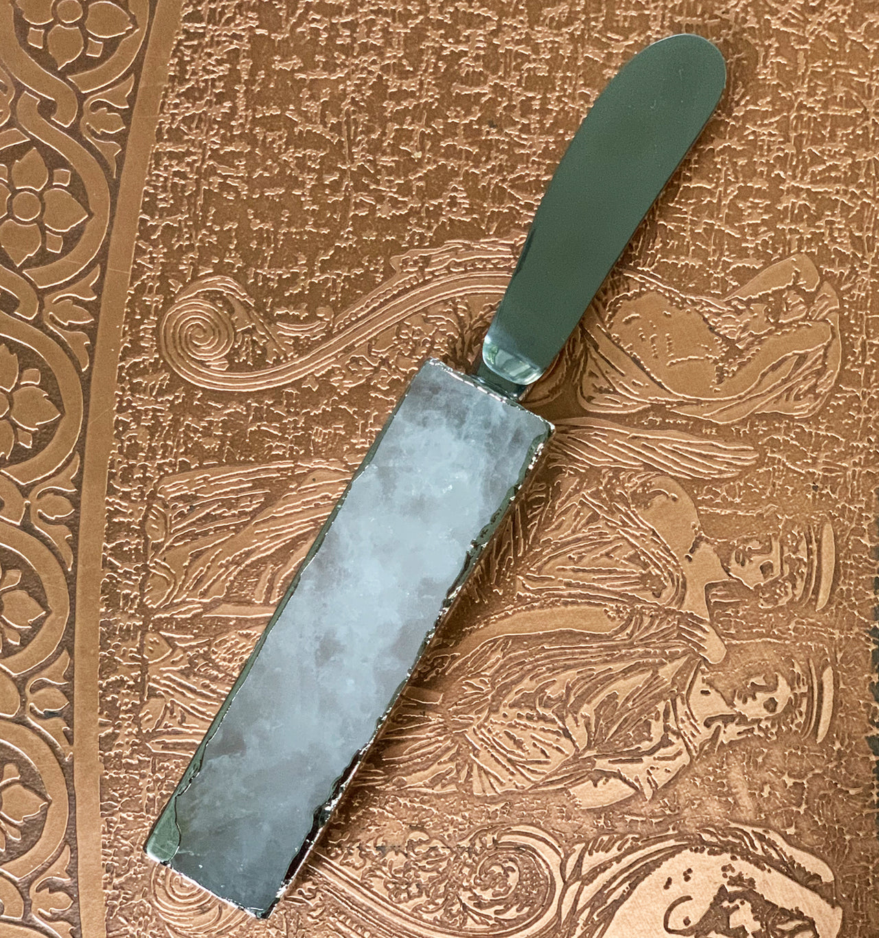 Clear Quartz Cheese Knife Greatfool Crystal Small Batch Homewares