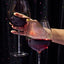 Crystal-Stemmed Wine Goblet  - Lapis Lazuli (2 Piece)