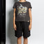 Snake Metal Tee - Heritage Black 100% Certified Organic Cotton