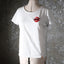 Lipstick Smear Tee - White