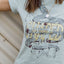 Snake Metal Tee - Sage Green 100% Certified Organic Cotton