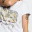 Snake Metal Tee - White 100% Certified Organic Cotton